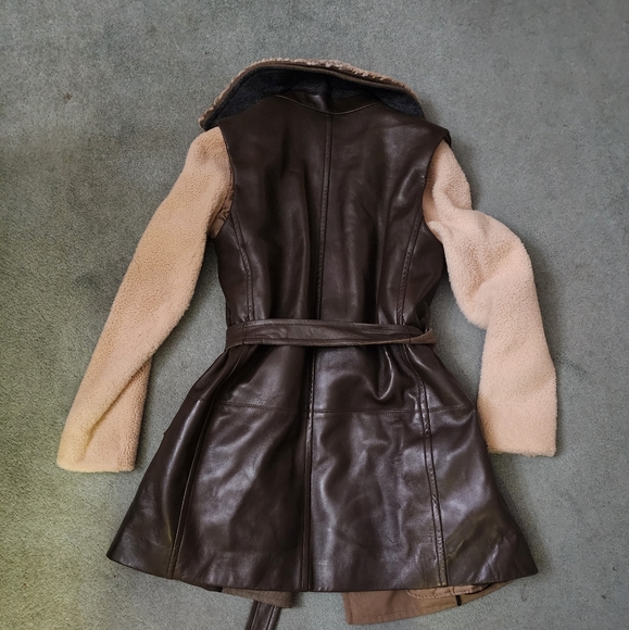 NWT Reed Krakoff Leather Long Vest with Wool and Silk Liner Size Medium - Picture 12 of 16